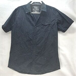 Broken Threads Skull and Crossbone Short Sleeve Button Up‎ Mens Shirt XL